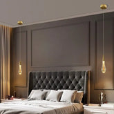 Luxury Crystal Waterdrop Bedside Pendant Light